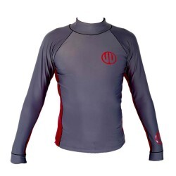 Lycra UV Dark Gray / Red